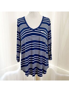 Merona striped tunic top Size Large